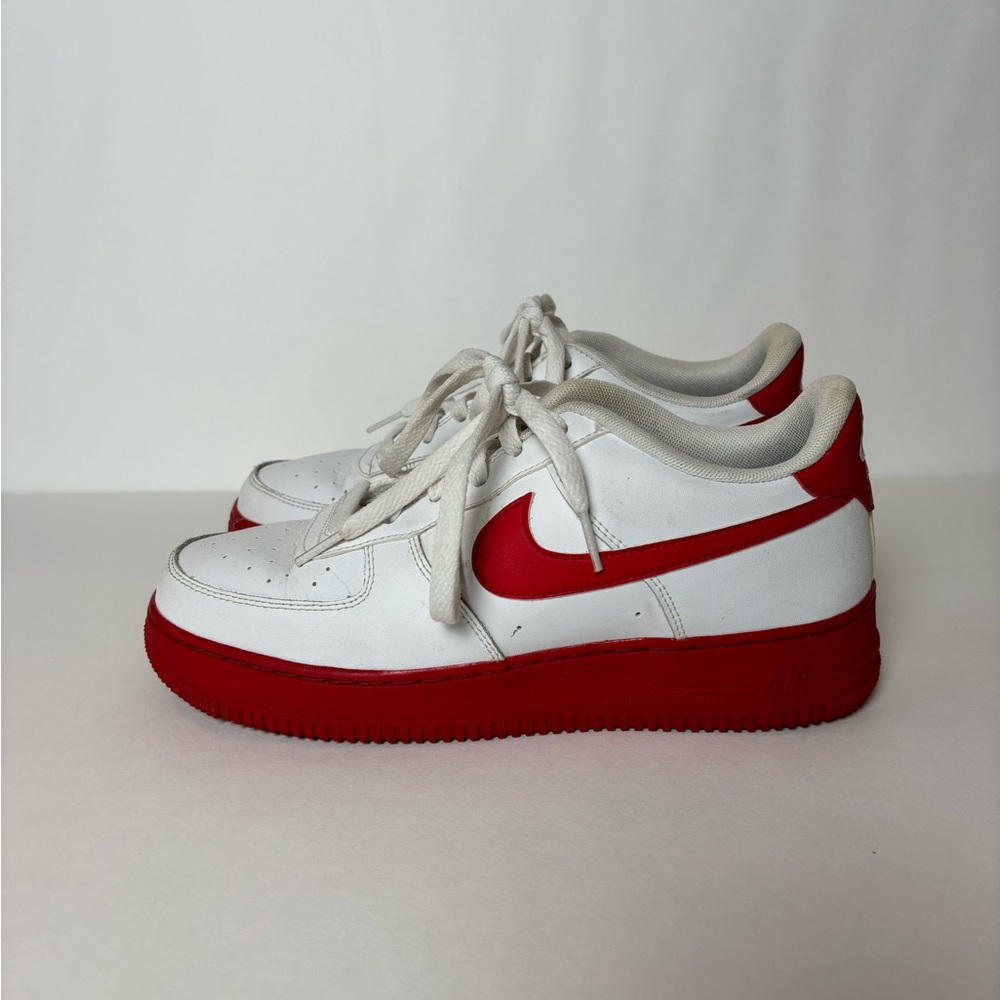 Nike Air Force 1 Low White Red Midsole CV7663-102 Size 7 Y youth Lace up